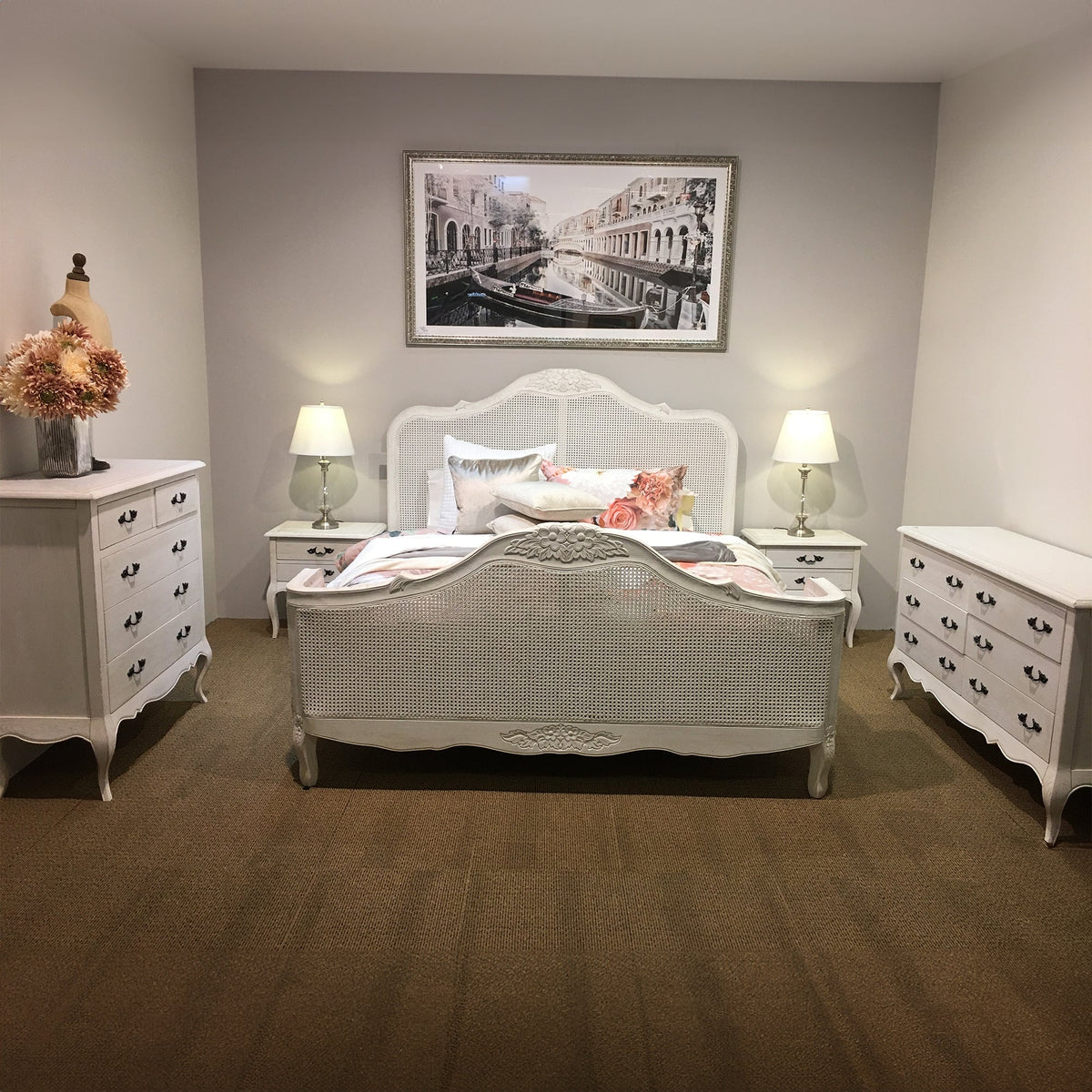 Alice Bed Frame White King