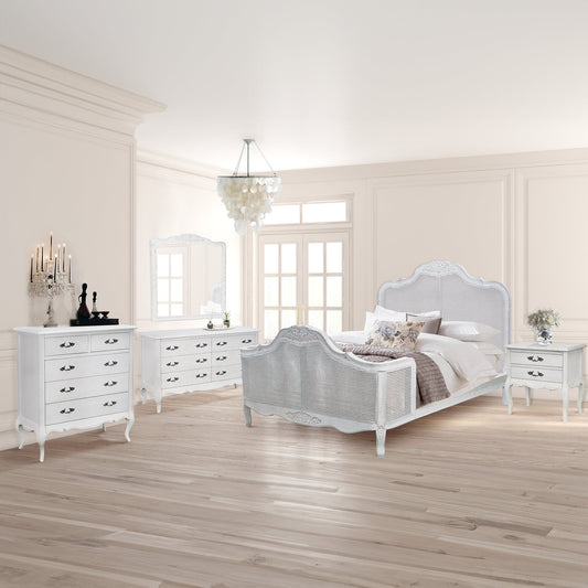 Alice Bed Frame White Queen