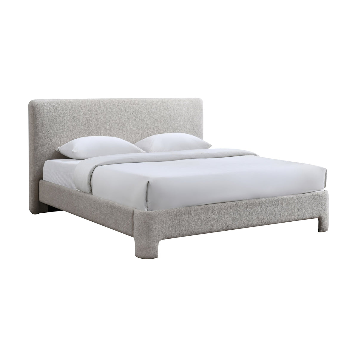 Finley King Bed Frame Stone Grey