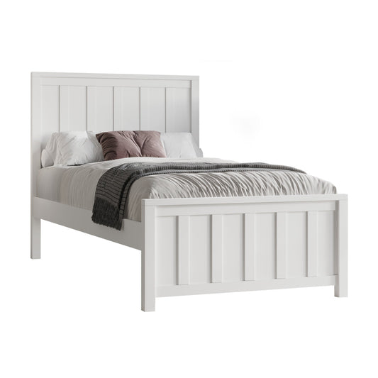 Jessica Single Size Bed Frame White