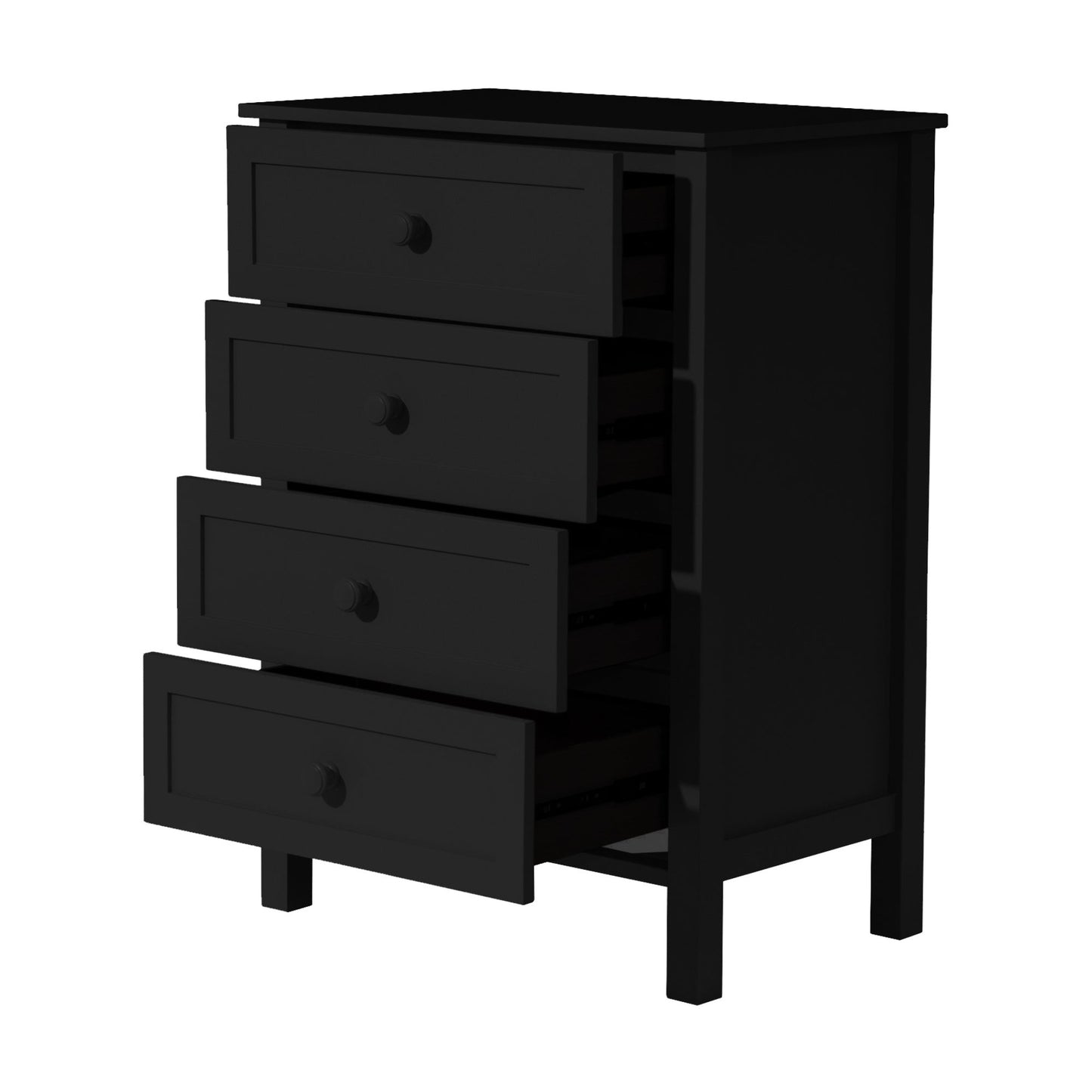 Jessica Tallboy Chest of Drawers Black