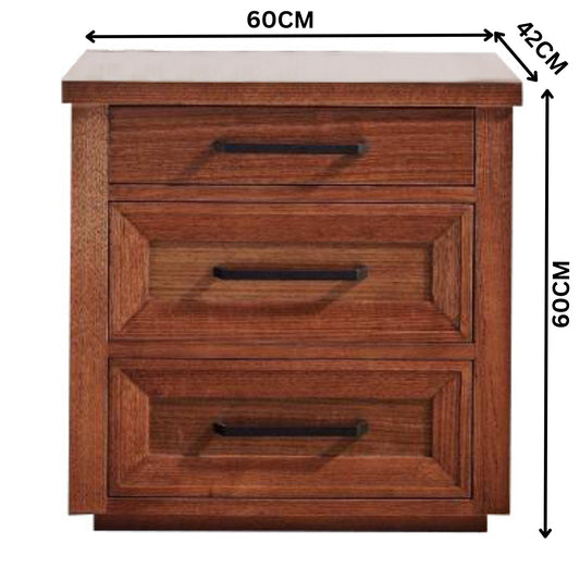 Joye 60cm Bedside Table Brown