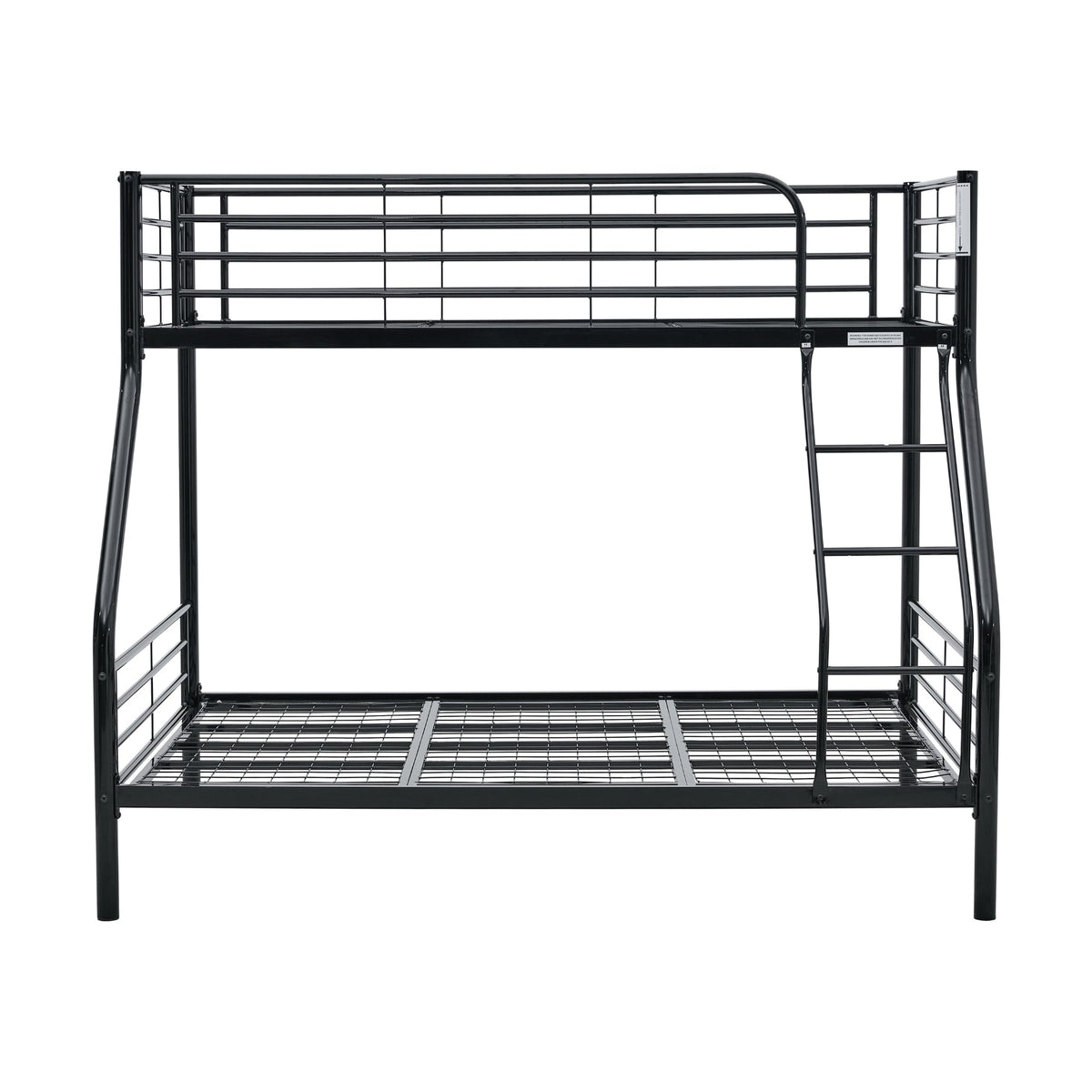 Sams Single Double Metal Bunk Bed Frame Black