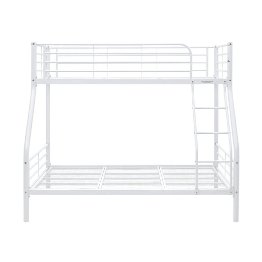 Sams Single Double Metal Bunk Bed Frame White