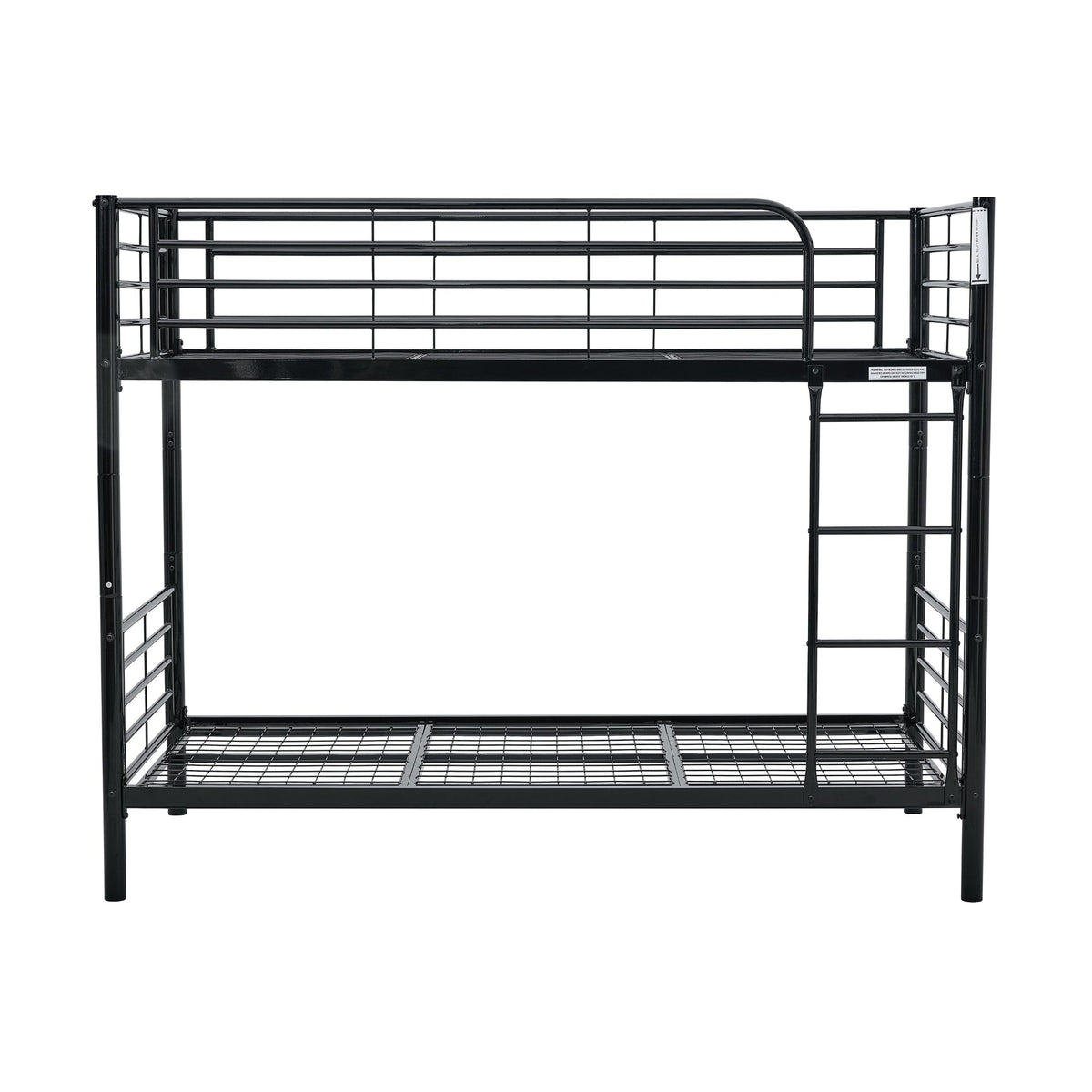 Sams Single Metal Bunk Bed Frame Black
