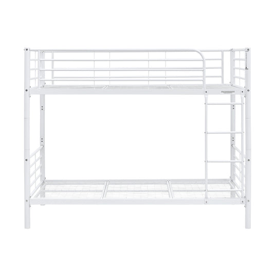Sams Single Metal Bunk Bed Frame White