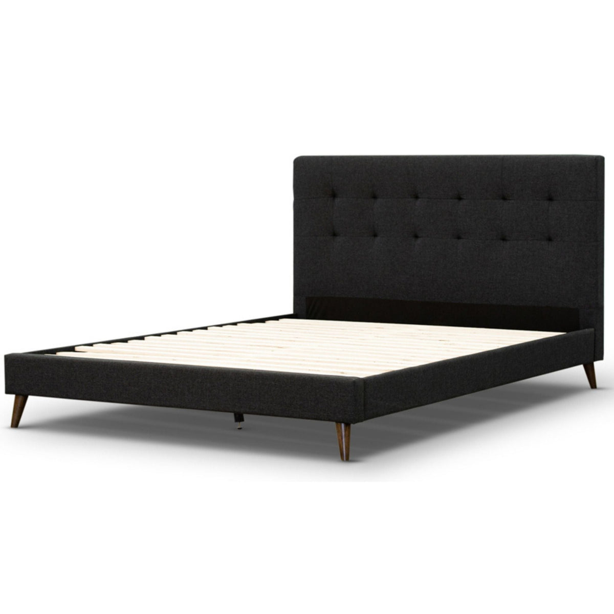 Volga Bed Frame Double Charcoal