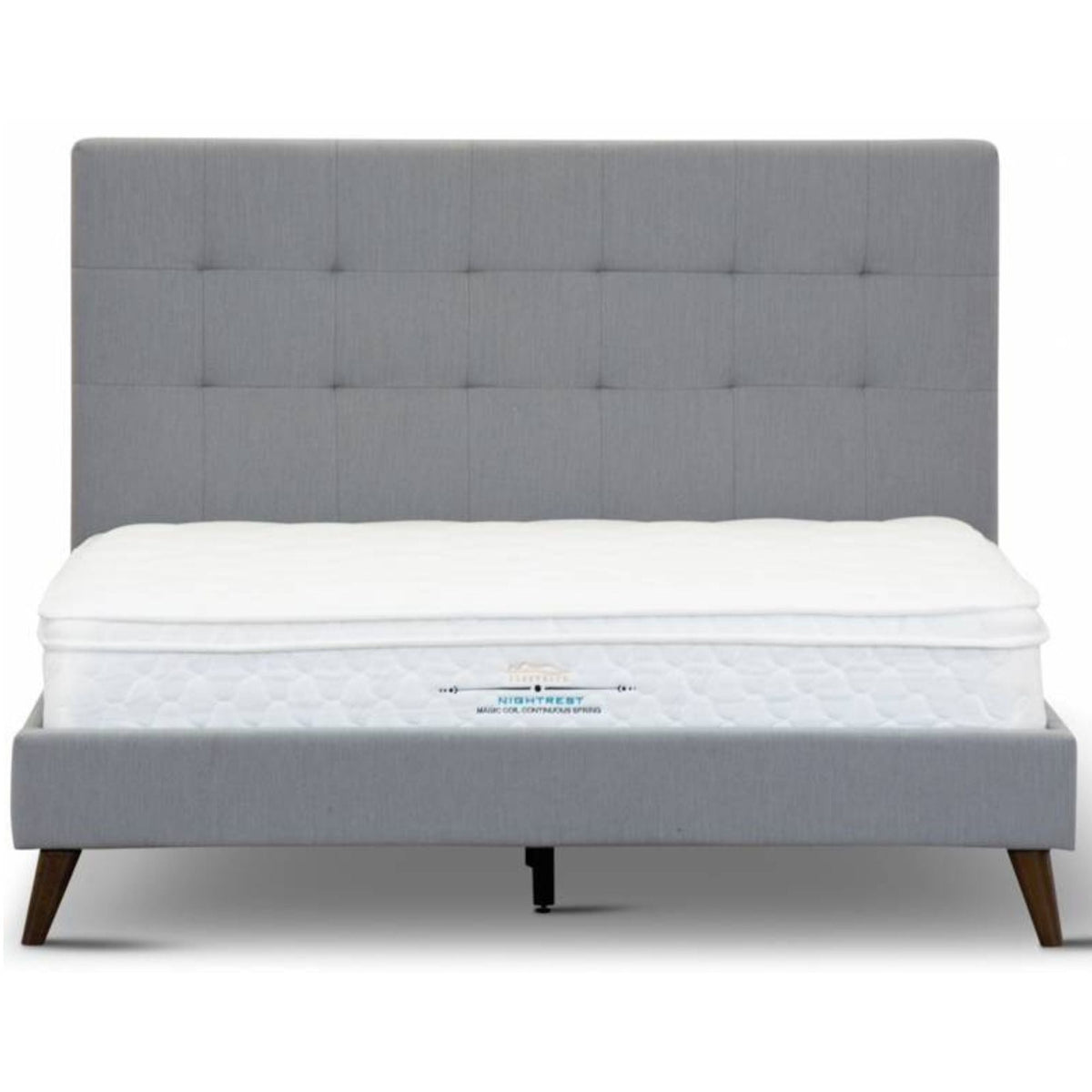 Volga Bed Frame King Single Grey
