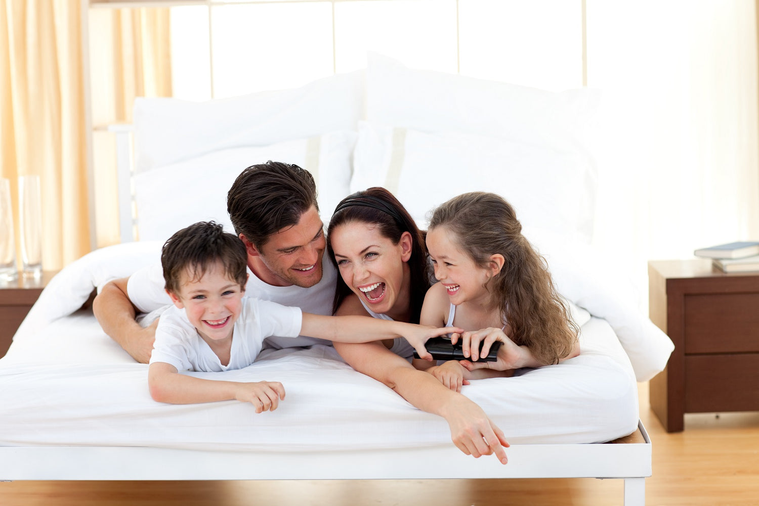 playing on mattress