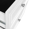 Andes Bedside Table Marble Top White