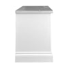 Andes Bedside Table Marble Top White