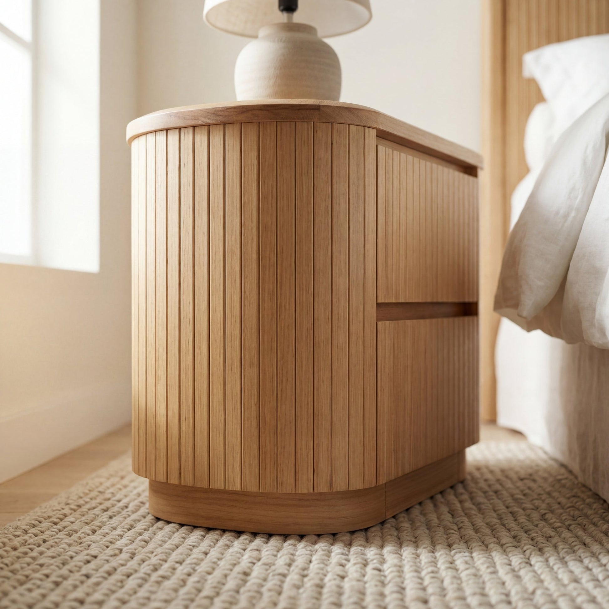 Arushi Bedside Table Natural