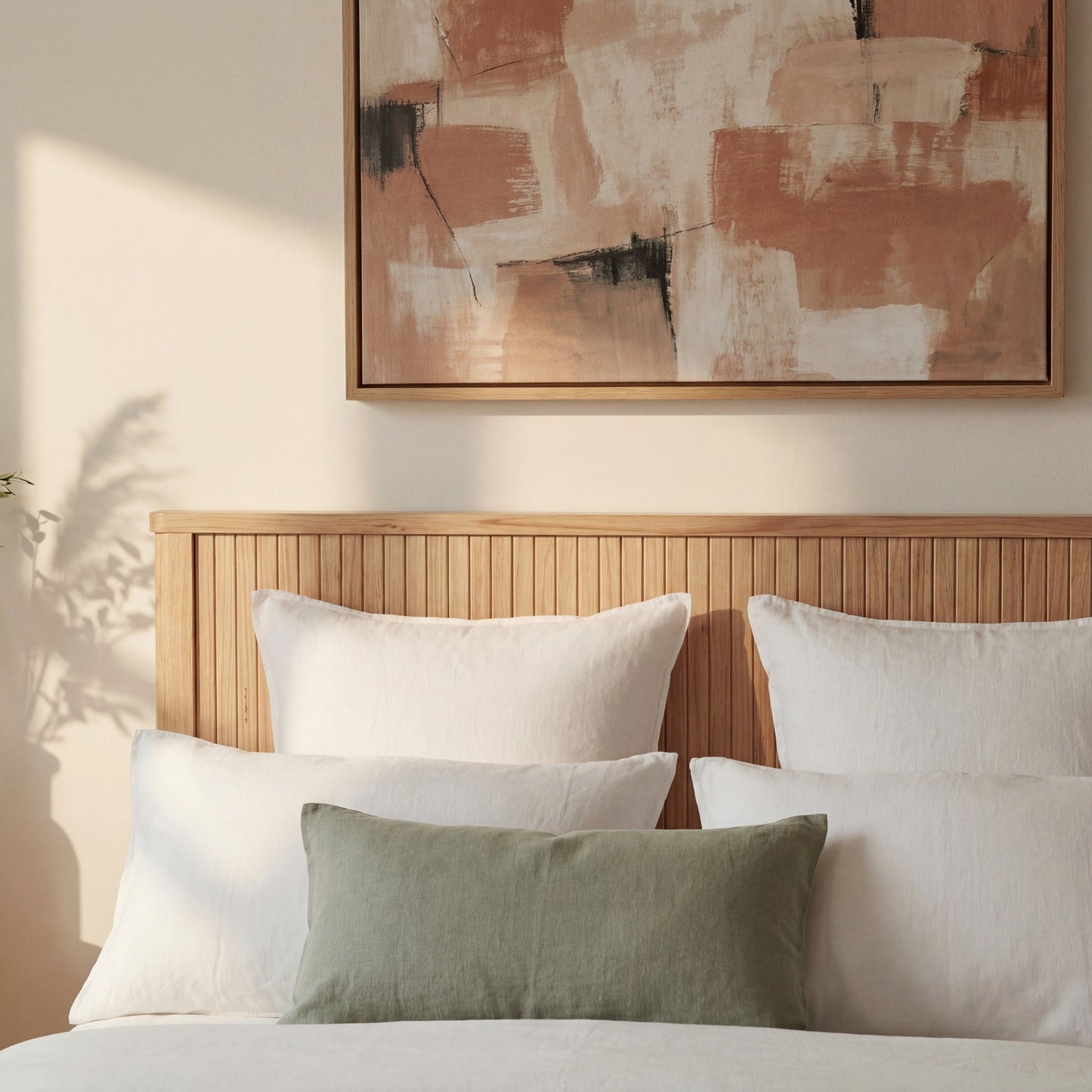 Arushi King Bed Frame Natural