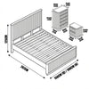 Arushi King Bed Frame Natural