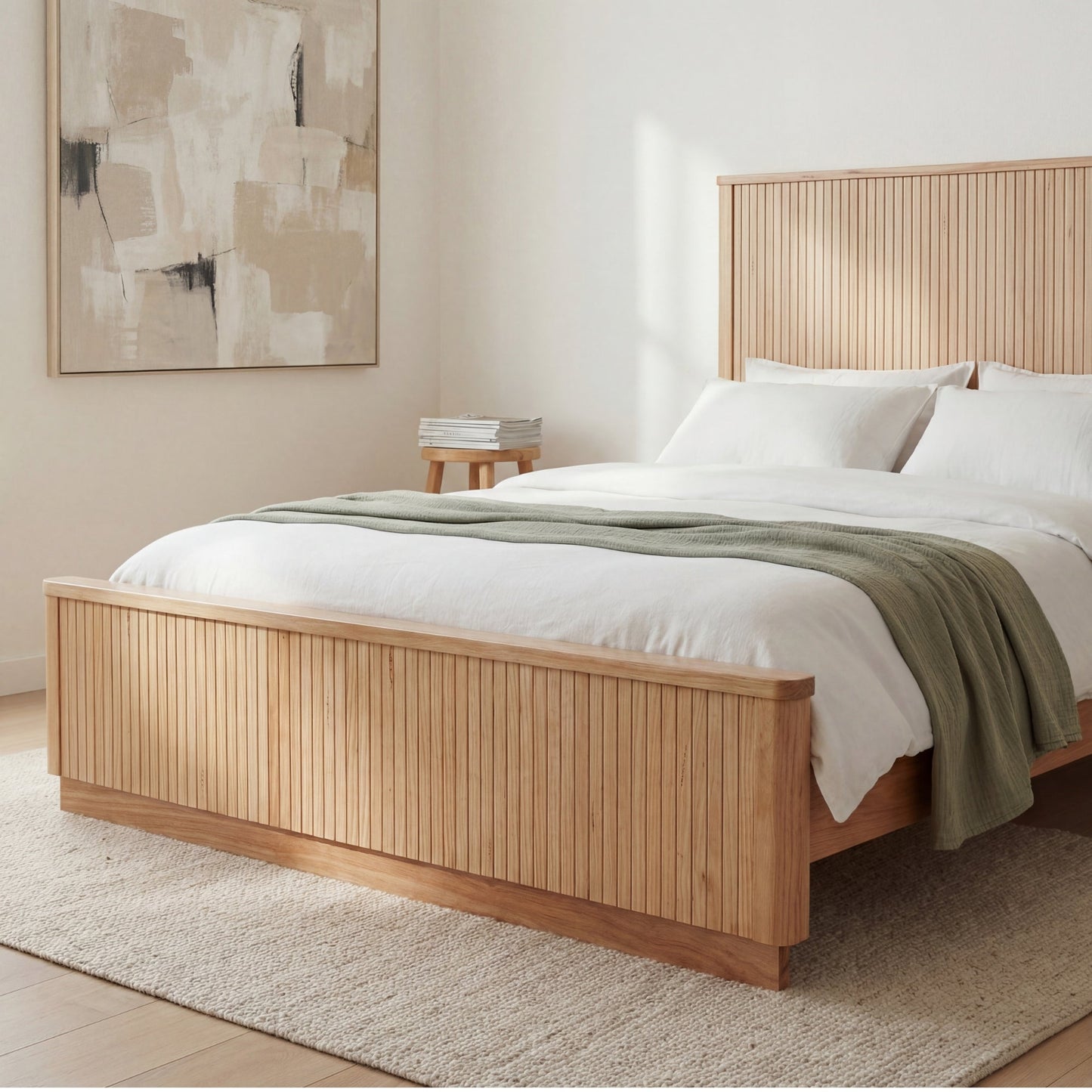 Arushi Queen Bed Frame Natural