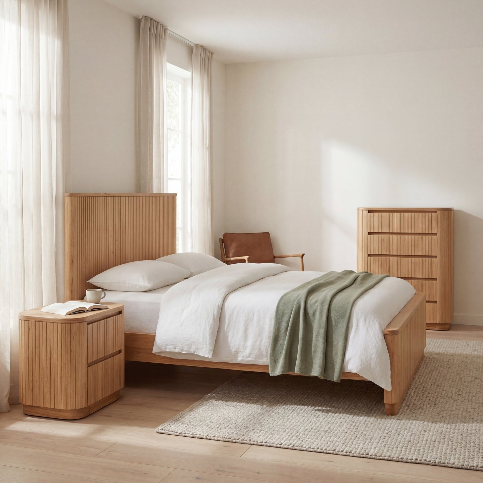 Arushi Queen Bed Frame Natural
