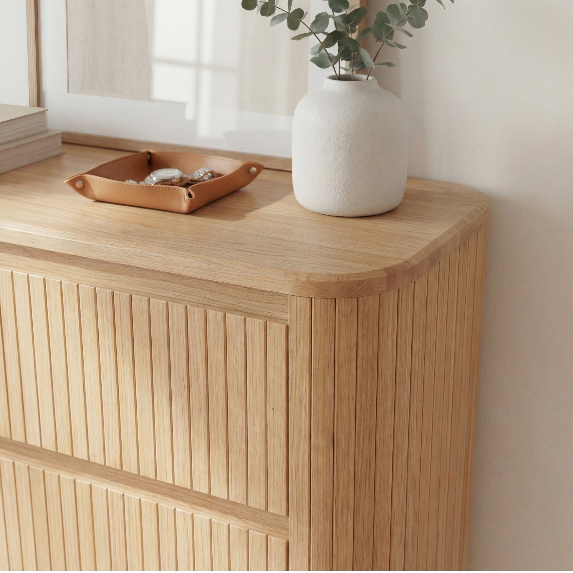 Arushi Tallboy Chest of 5 Drawers Natural