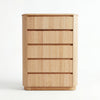 Arushi Tallboy Chest of 5 Drawers Natural