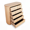 Arushi Tallboy Chest of 5 Drawers Natural