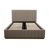Collin Queen Bed Frame Gas Lift Storage Smoke Grey