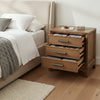 Cypress Bedside Table 3 Drawer Natural 