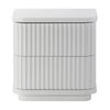 El Nino Manna 2 Drawer Bedside Table White