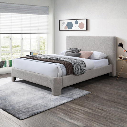 Finley Queen Bed Frame Stone Grey