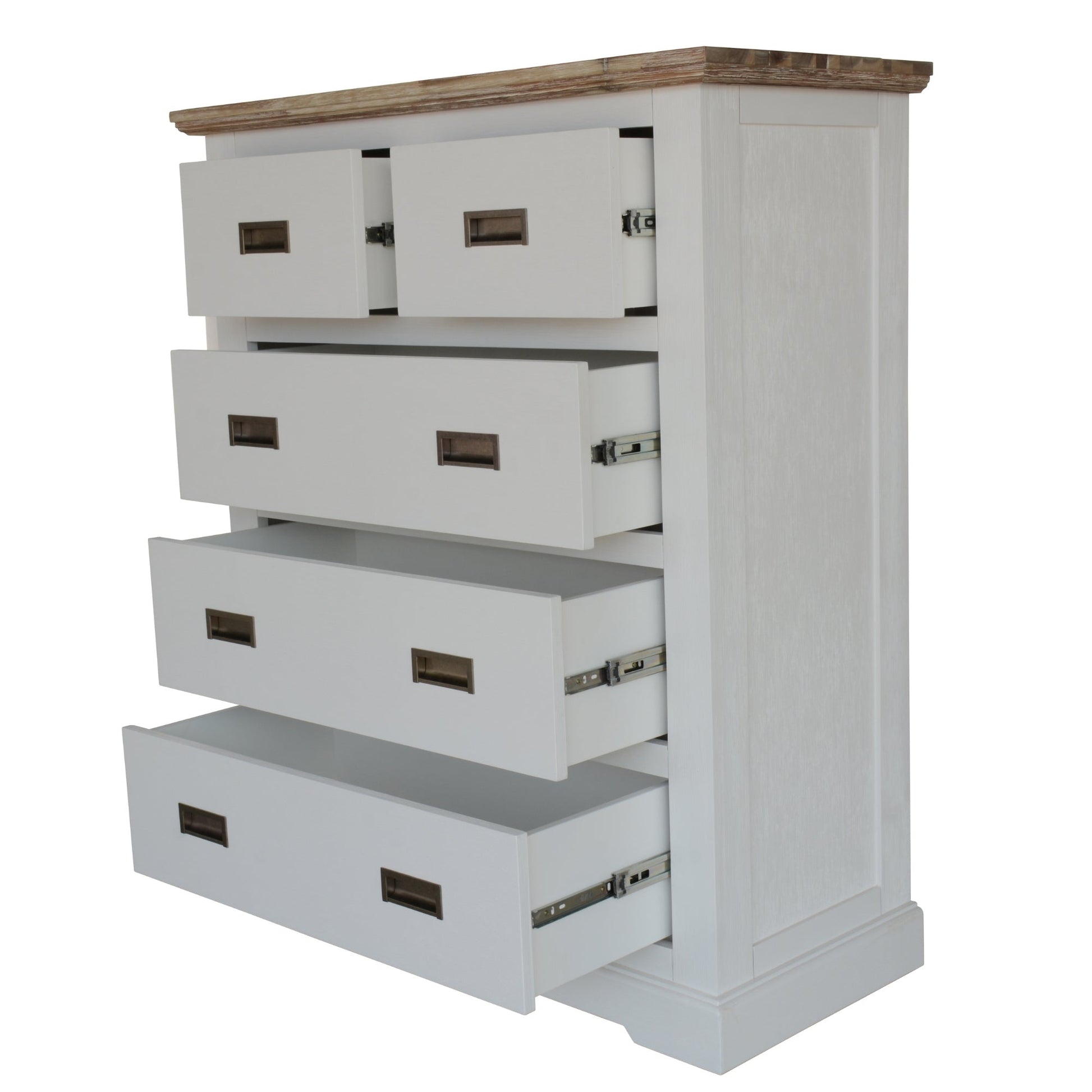 Fiona 4pc Bed Suite Bedside Tallboy King 