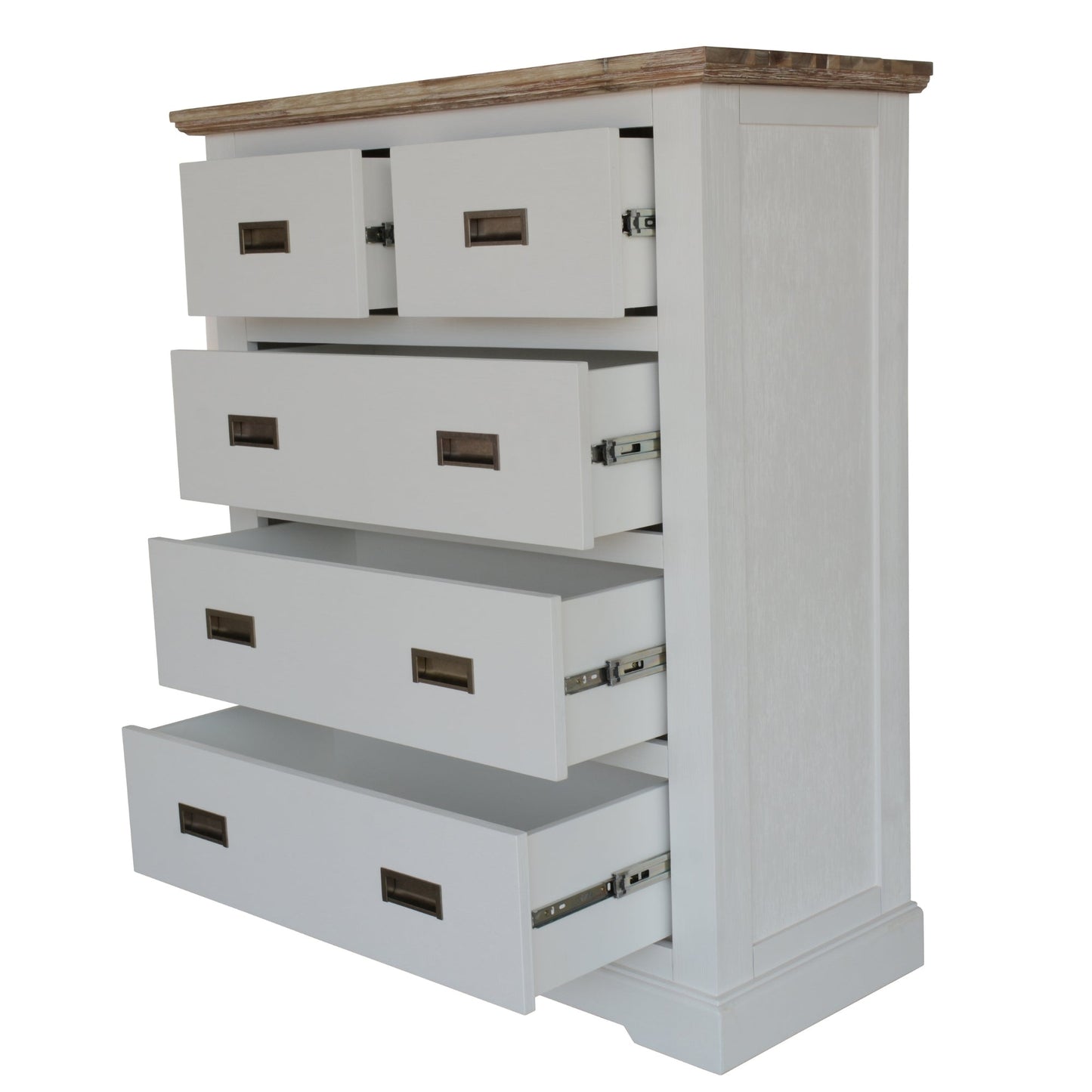 Fiona 4pc Bed Suite Bedside Tallboy Queen 