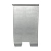 Flashy Bedside Table 2 Drawer Silver