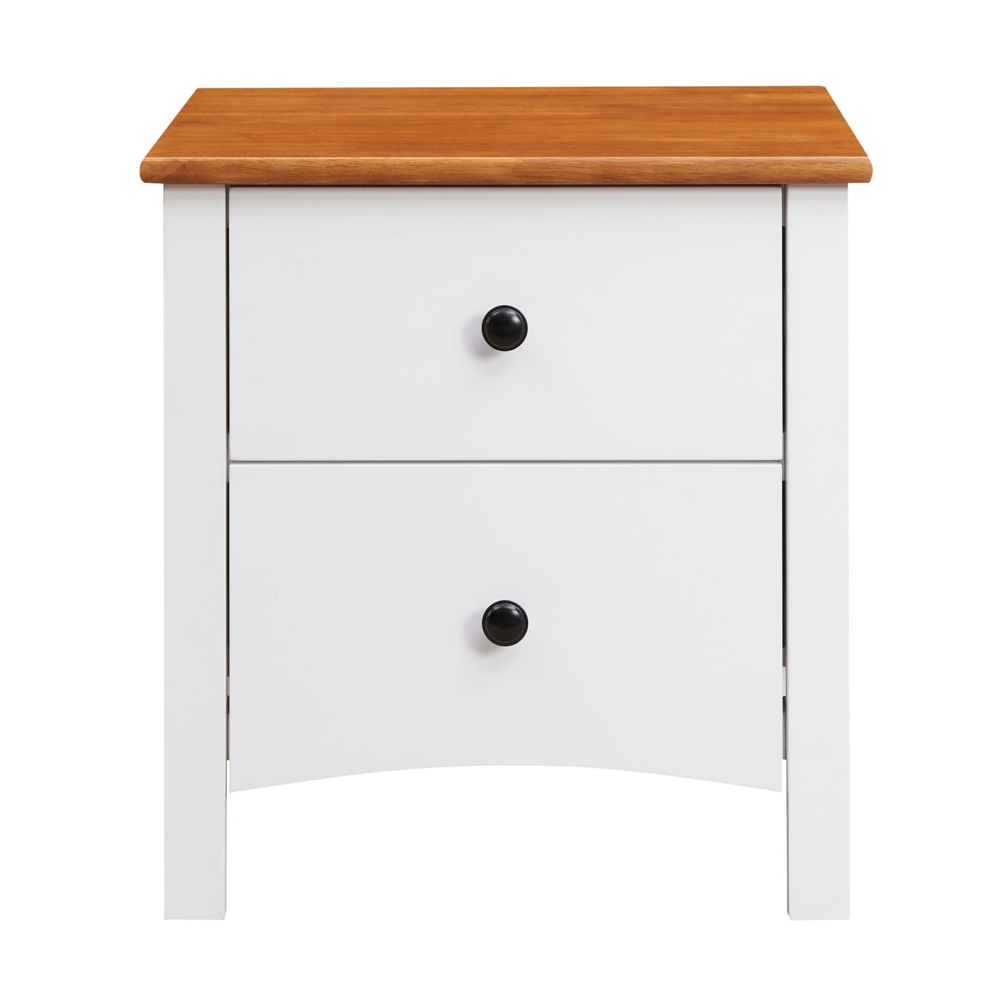 Harbourview 4pc Set Queen Bedroom Suite Bed Frame Bedside Table Tallboy Brown White