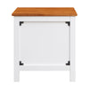 Harbourview Bedside Table Brown White