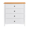 Harbourview Tallboy Table Brown White