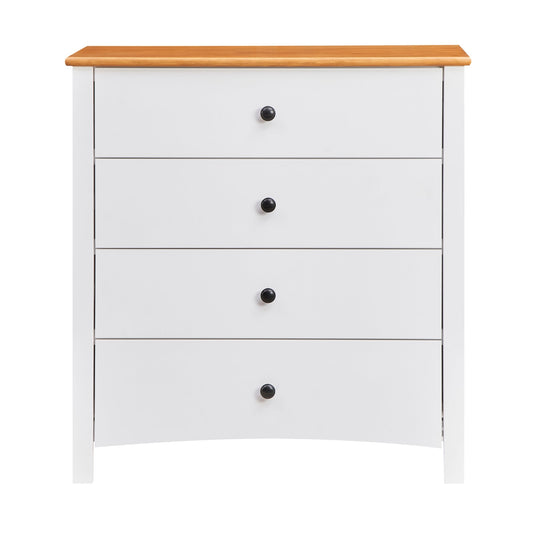 Harbourview Tallboy Table Brown White
