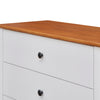 Harbourview Tallboy Table Brown White