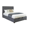 Homie Queen Bed Frame Gas Lift Storage Dark Grey