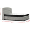 Honeydew Bed Frame Beige Double 