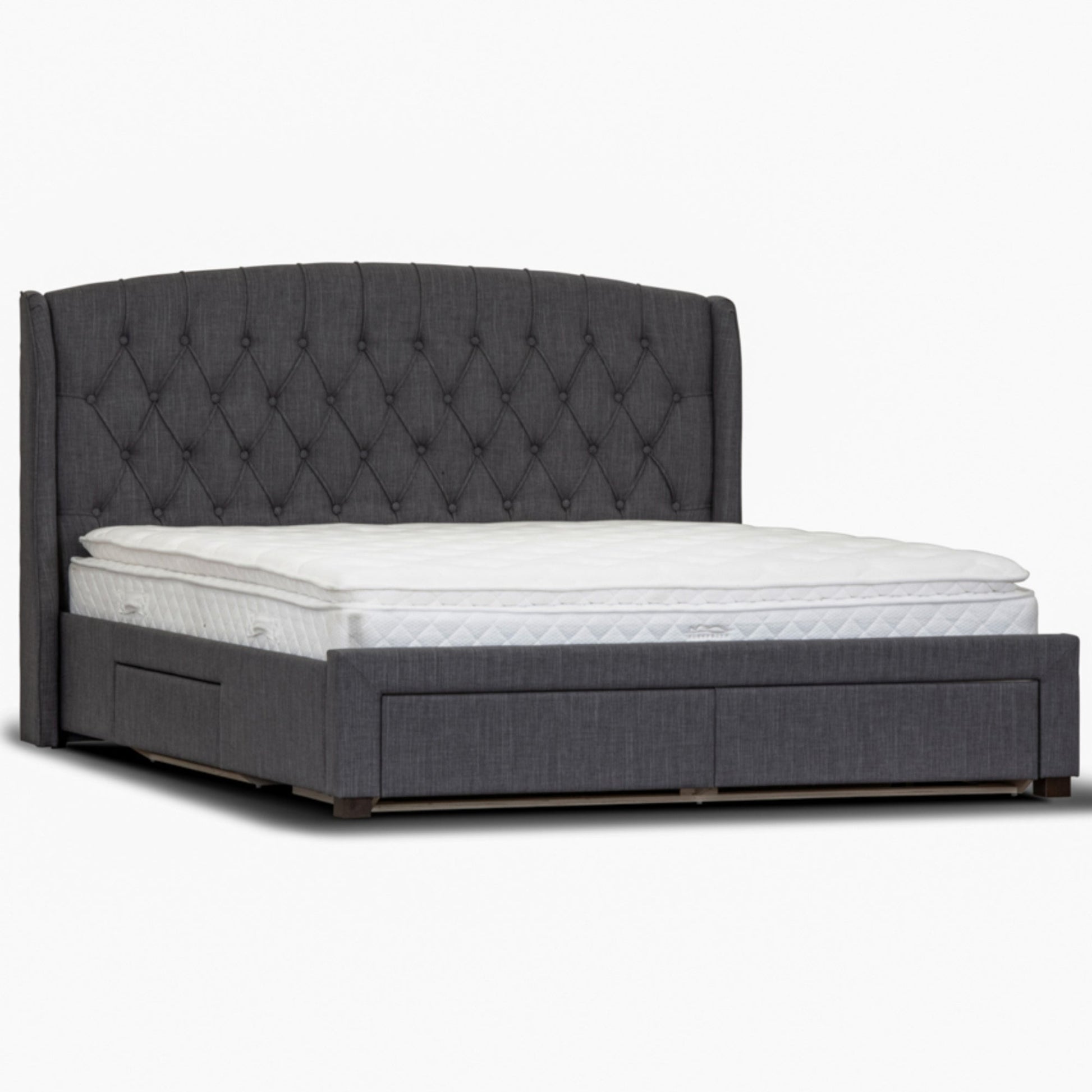Honeydew Bed Frame Grey Double 