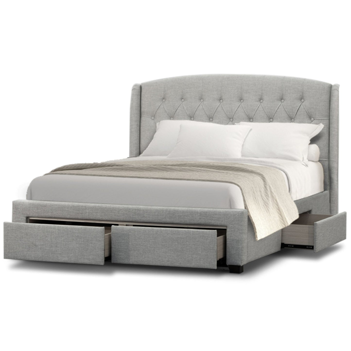 Honeydew Bed Frame Beige Queen 