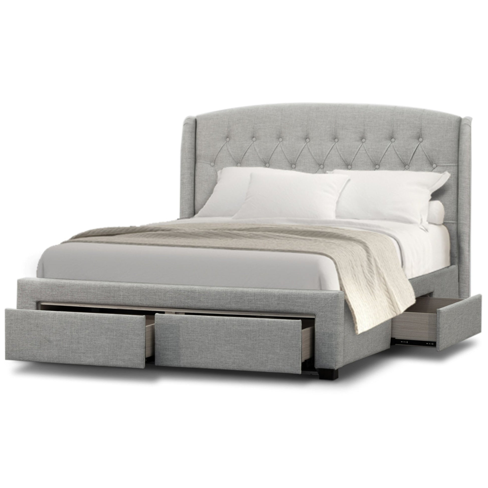Honeydew Bed Frame Beige Queen 