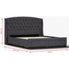 Honeydew Bed Frame Grey Queen 