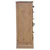 Jade Tallboy 5 Chest of Drawers Bed Storage Cabinet Stand - Natural