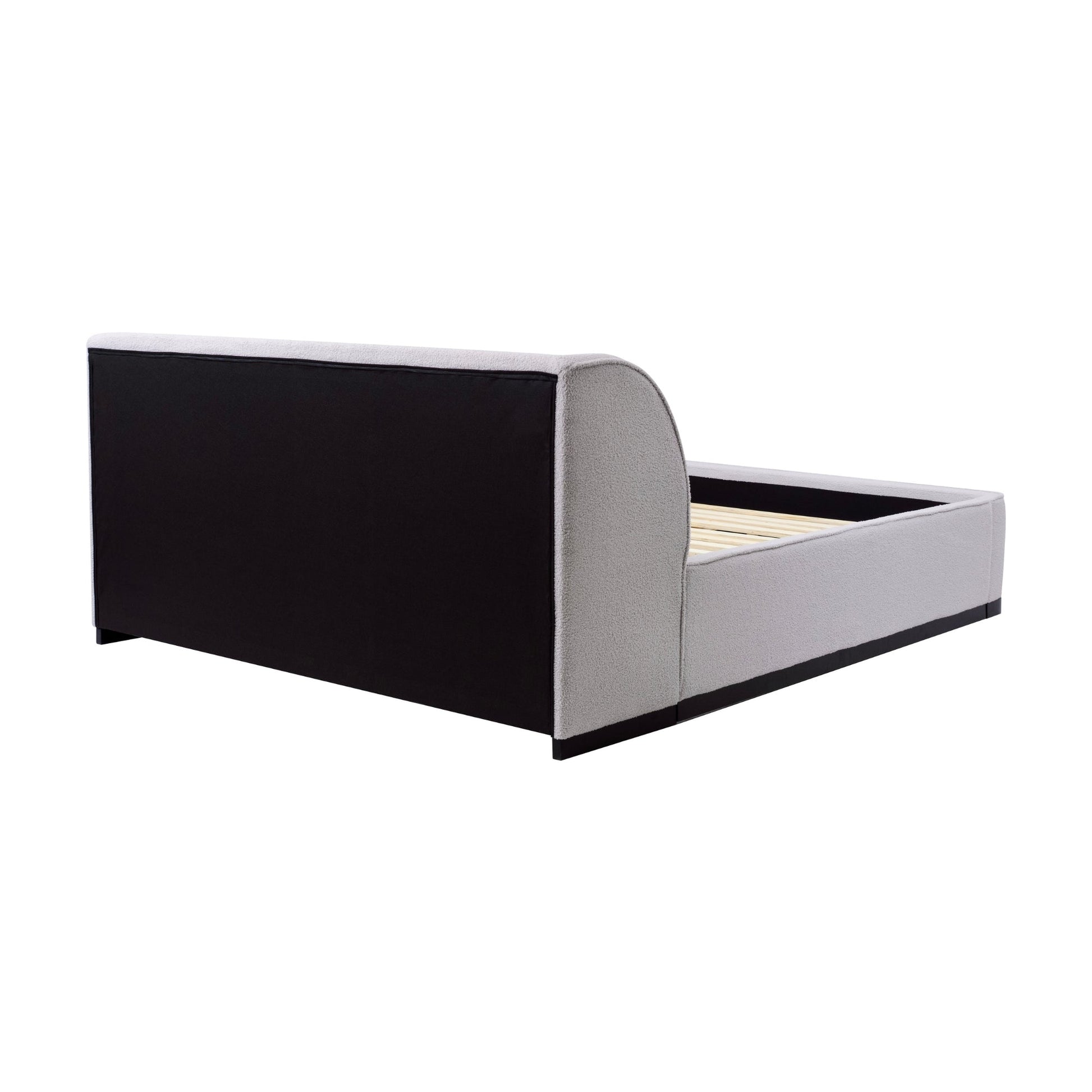 Jamar Fabric Bed Frame Grey King 
