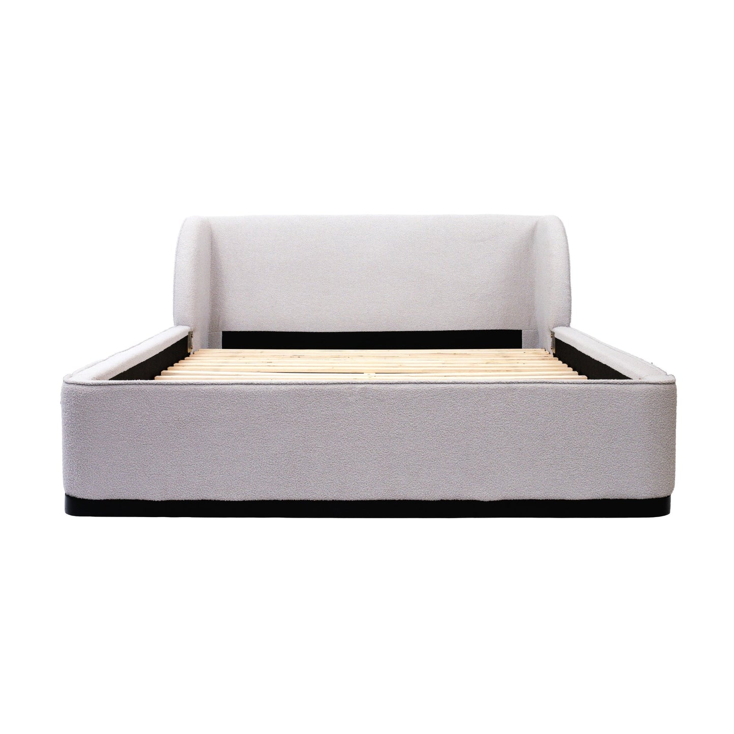 Jamar Fabric Bed Frame Grey Queen 