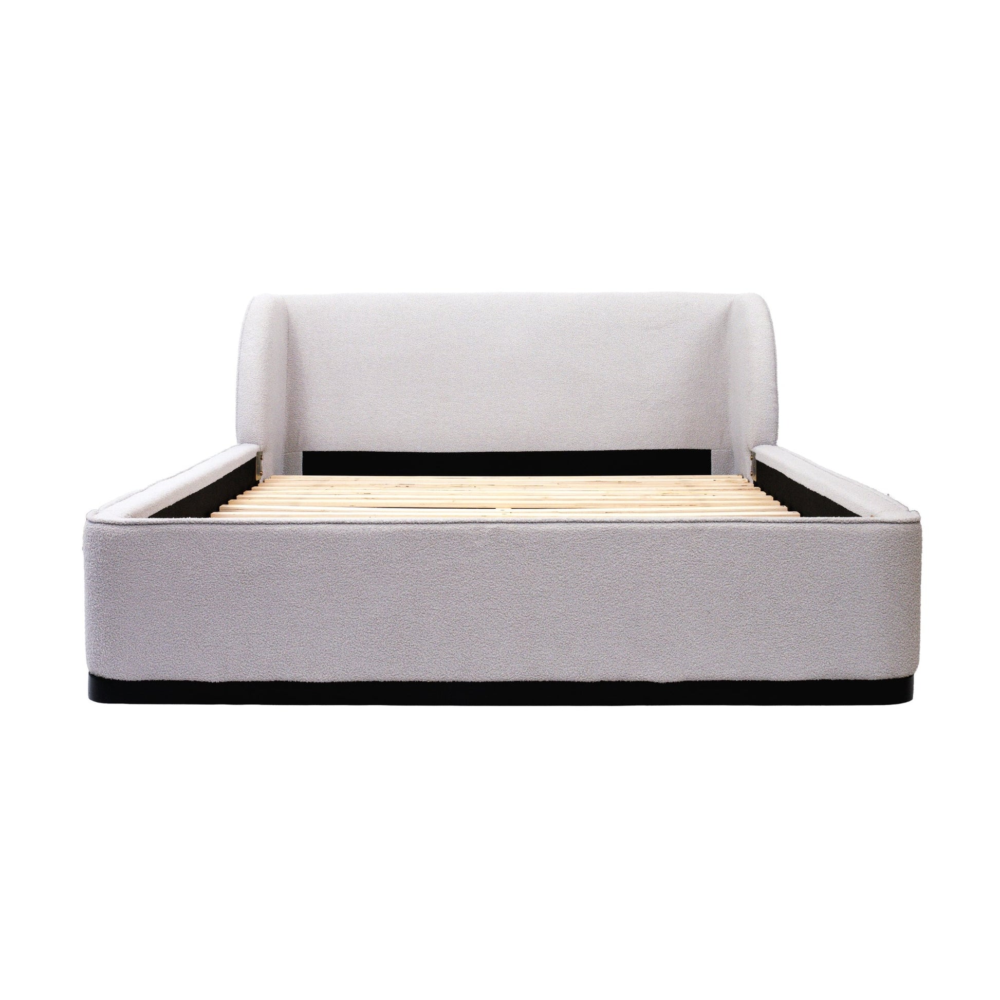 Jamar Fabric Bed Frame Grey Queen 