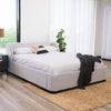 Jamar Fabric Bed Frame Grey Queen 