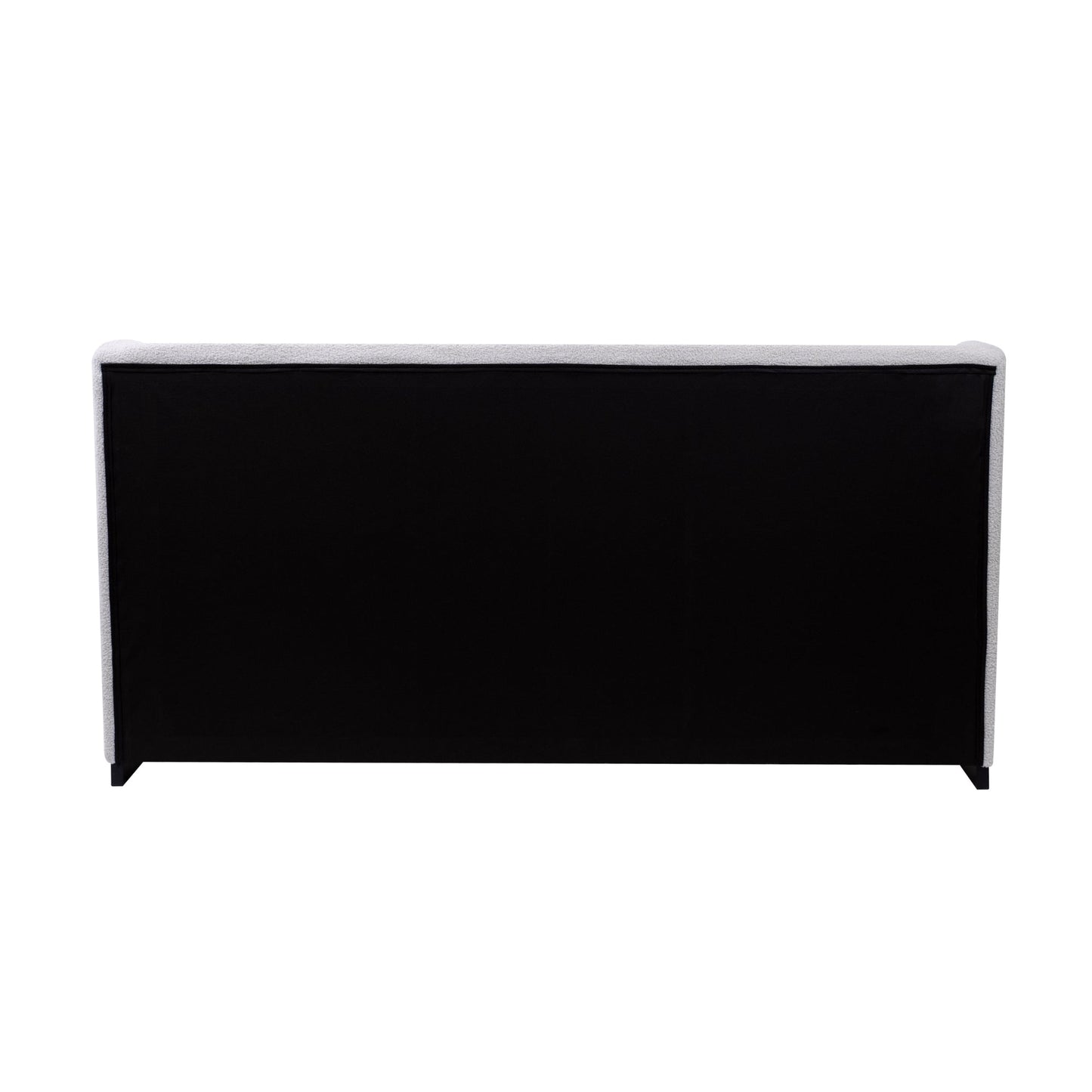 Jamar Fabric Bed Frame Grey Queen 