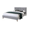 Janice Double Bed Frame Fabric Grey