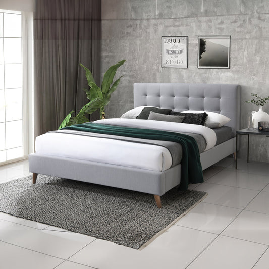 Janice Queen Bed Frame Fabric Grey