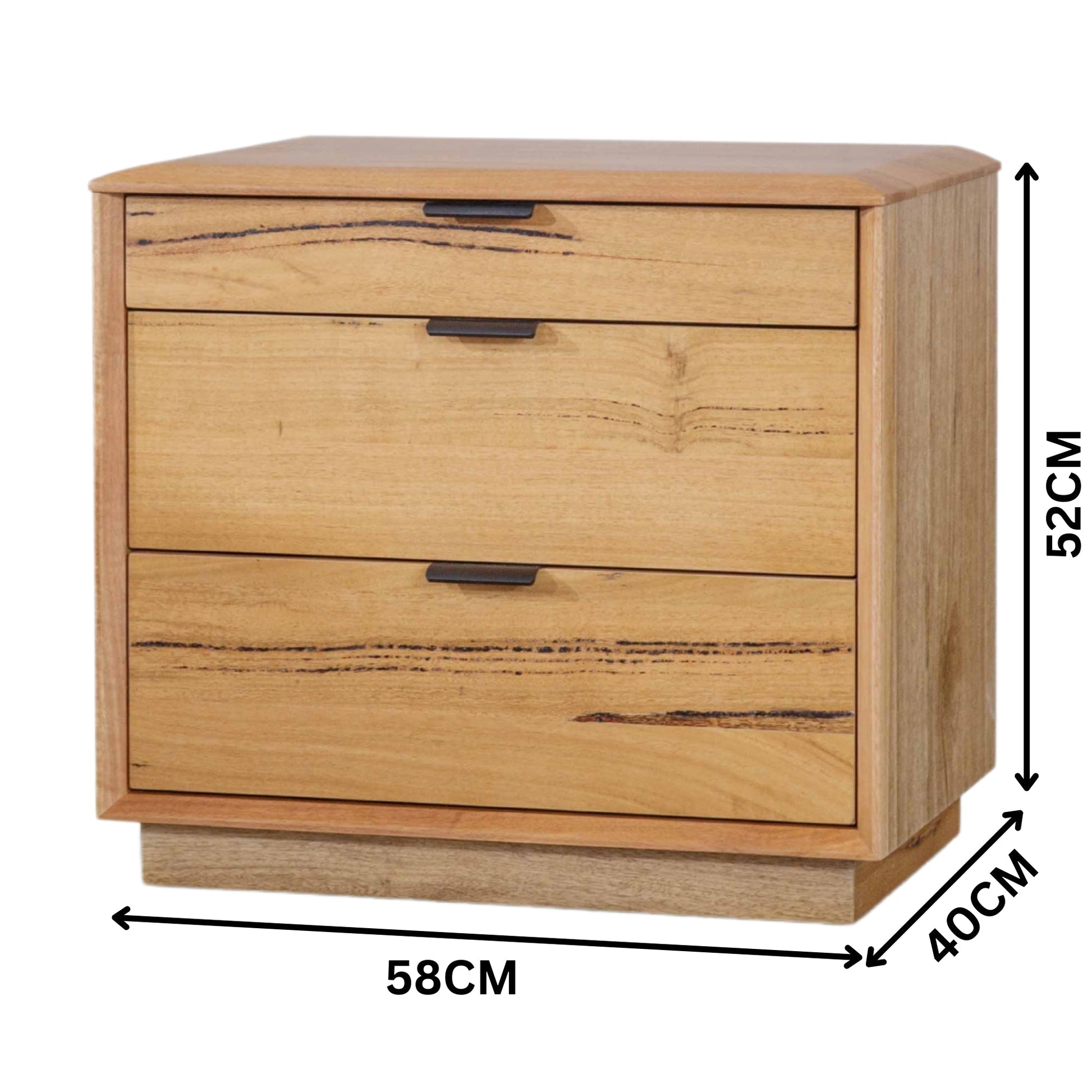 Japandi 2pc Set Bedside Table Natural Oak